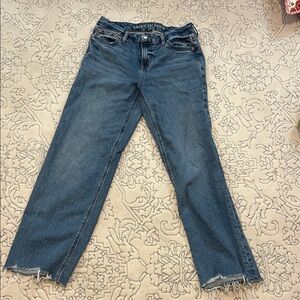 American Eagle Outfitters Women's Strigid Curvy High Waisted Stovepipe Jeans